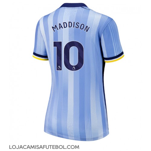 Camisa de Futebol Tottenham Hotspur James Maddison #10 Equipamento Secundário Mulheres 2024-25 Manga Curta